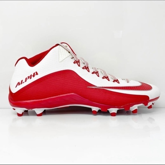 Nike Mens Alpha Pro 2 719932-166White Red Football Cleats Shoes Sneakers size 11 main image 5